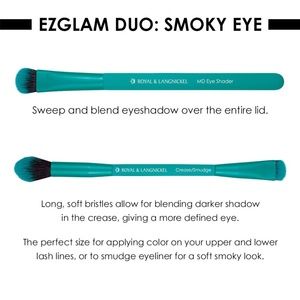 MODA EASY GLAM SMOKY EYES 2 PC BRUSHES